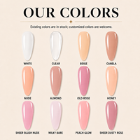 Collection de Gels d'Extension Professionnels Nude pour la Construction Longue, Protégeant les Ongles, Personnalisable avec Logo – Nos Meilleures Ventes