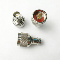 Adaptateur en laiton de type N mâle vers BNC femelle, connecteur coaxial RF droit pour la radiocommunication, les réseaux sans fil, les systèmes de surveillance