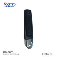 Télécommande universelle 433 MHz à 4 boutons pour porte de garage, portail électrique, duplicateur de clé, clonage facile, émetteur YET2142