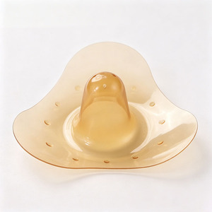 Protezione per Capezzoli in Silicone Alimentare per Gravidanza <span class=keywords><strong>e</strong></span> <span class=keywords><strong>Allattamento</strong></span>, a Forma di Cuore, con 4 Fori a Flusso Variabile, Anti-Morso, Ecologico - Product Image 3