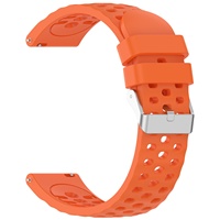 Kingmega Wholesale Premium Hollow Strap 20mm Mesh Silicone Replacement Band with Pin Buckle for Amazfit Active 3