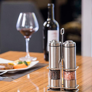 Moulin à sel et à poivre électrique, w, en acier inoxydable, pour la cuisine - Product Image 6