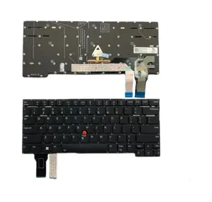 แป้นพิมพ์แล็ปท็อปใหม่สำหรับ Lenovo Thinkpad T14S GEN2 T14s GEN 2คีย์บอร์ดไฟหลัง US 2021