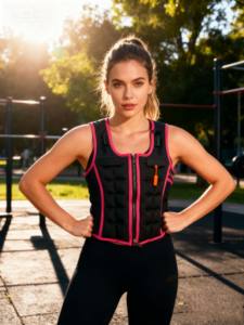 女性のためのカスタム加重ベスト反射ストライプワークアウト筋力トレーニングジムフィットネス調整可能な重量ベスト - Product Image 5