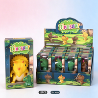 Jouet souple en forme de dinosaure Triceratops de dessin animé, jouet anti-stress pour enfants