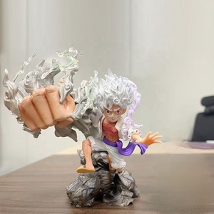 Statuetta One Piece di Nika con Cappotto Rosso e Cappello di Paglia, Modello Anime SD, Ornamento da Collezione, Regalo - Product Image 5