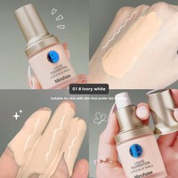 Anti-cernes liquide contrôle de l'huile longue durée BB crème contrôle de l'huile étanche à la transpiration pour peau sèche et grasse naturelle