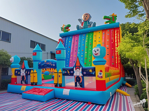 Tempat Bermain Anak Nezha Indoor PVC Inflatable Rock <span class=keywords><strong>Climbing</strong></span> Jump Bed, Fleksibel untuk Penggunaan di Luar Ruangan, Kastil Loncat untuk Hiburan Anak - Product Image 6