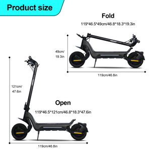 Patinete Eléctrico de Dos Ruedas HEZZO F5, 48V 1600W, Motor Dual, Batería de Litio de 18Ah, Largo Alcance, Resistente al Agua, STOCK UE y EE. UU. - Product Image 6