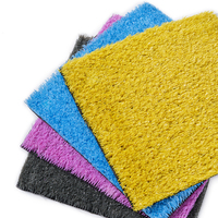 Farbenfroher Kunstrasen für Innen- und Außenbereich, Kindergarten, Outdoor-Sport, Synthetischer Plastikteppich, Roter Garten, Innenbereich