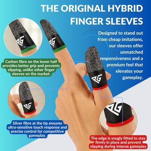 Estas Fundas para Dedos de Fibra Plateada de Grado Esports con Alto Contenido de Plata son Adecuadas para Juegos como PUBG y AOV. - Product Image 2
