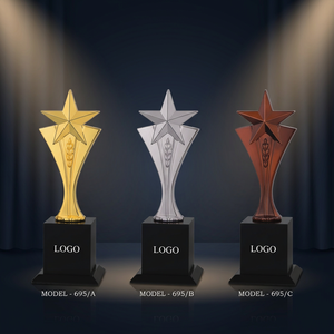 Trofeo Estrella de Lujo Fabricado en Metal Fundido a Presión con Grabado Láser para Premios de Excelencia Escolar y Reconocimiento Deportivo - Product Image 1