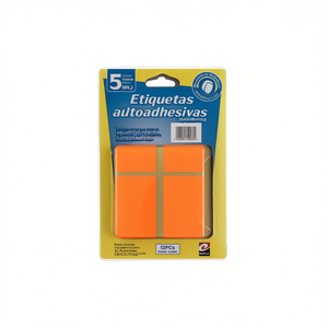 Mnj Fluorescent Self Adhesive Labels 12 Pcs Orange Packaging Labels - Product Image 1