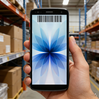 Escáner de Código de Barras Android 15 con Precio de Fábrica, PDA Industrial Portátil con NFC 1D/2D, Pantalla de 6 Pulgadas, CPU Octa-core, 4G WiFi, IP67, 4GB/64GB