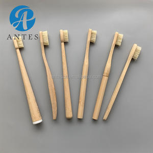 천연모 대나무 칫솔 라운드 핸들 생분해성 대나무 멧돼지 칫솔, 맞춤형 프라이빗 로고 제공 - Product Image 2