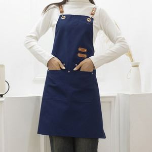 Tablier de cuisine en toile de coton robuste personnalisable avec logo, imperméable, en denim, par sublimation, Siyj174 - Product Image 5