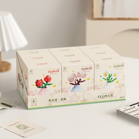 M3178-3186 Lily Sunflower Rose Tulip Flower Creative Building Block Mainan Plastik Hadiah untuk Anak Perempuan Laki-laki