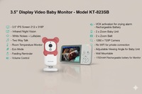 Moniteur vidéo pour bébé KT-3112S OEM en gros, prix d'usine, communication bidirectionnelle, capteur de température, système de surveillance du nouveau-né