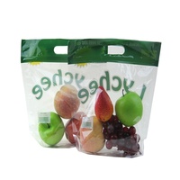 Sacs d'emballage de fruits en plastique micro-perforés refermables pour les fuites