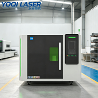 Máquina de Corte Láser de Fibra CNC YOQI X2 con Mesa Intercambiable para Acero Inoxidable, Acero al Carbono, Aluminio y Metal, 1500W