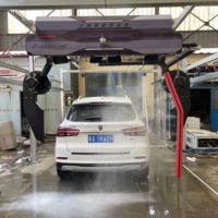 Machine de lavage de voiture automatique sans contact à 360 degrés avec pulvérisation sous le châssis et paiement par carte