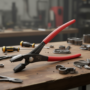 871 D <b>Plier</b> 8 Inch With Red Handle For Precision Work - Product Image 3