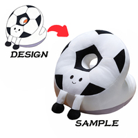 Bantal Tidur Sutra Es Sepak Bola, Bantal Plush, Mainan Anak Laki-laki, Hadiah Ulang Tahun Plush, Bantal Busa Memori, Sesuaikan Mainan Apa Pun