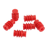 Bouchon d'étanchéité en silicone rouge personnalisé XP0002442 pour la protection des connecteurs de câblage automobile