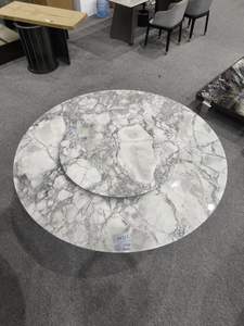 Mesa de Comedor Moderna de Mármol Gris Calacatta Pulido para Hotel, Tamaño Personalizado, Garantía de por Vida, Entrega de Fábrica - Product Image 5