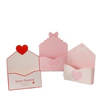 Blumenbox-Umschlag zum Valentinstag, Handgehaltene Weiße Karton-Geschenkverpackung, Bastelzubehör für Rosenarrangements, Matt Laminiert mit Bronzierung