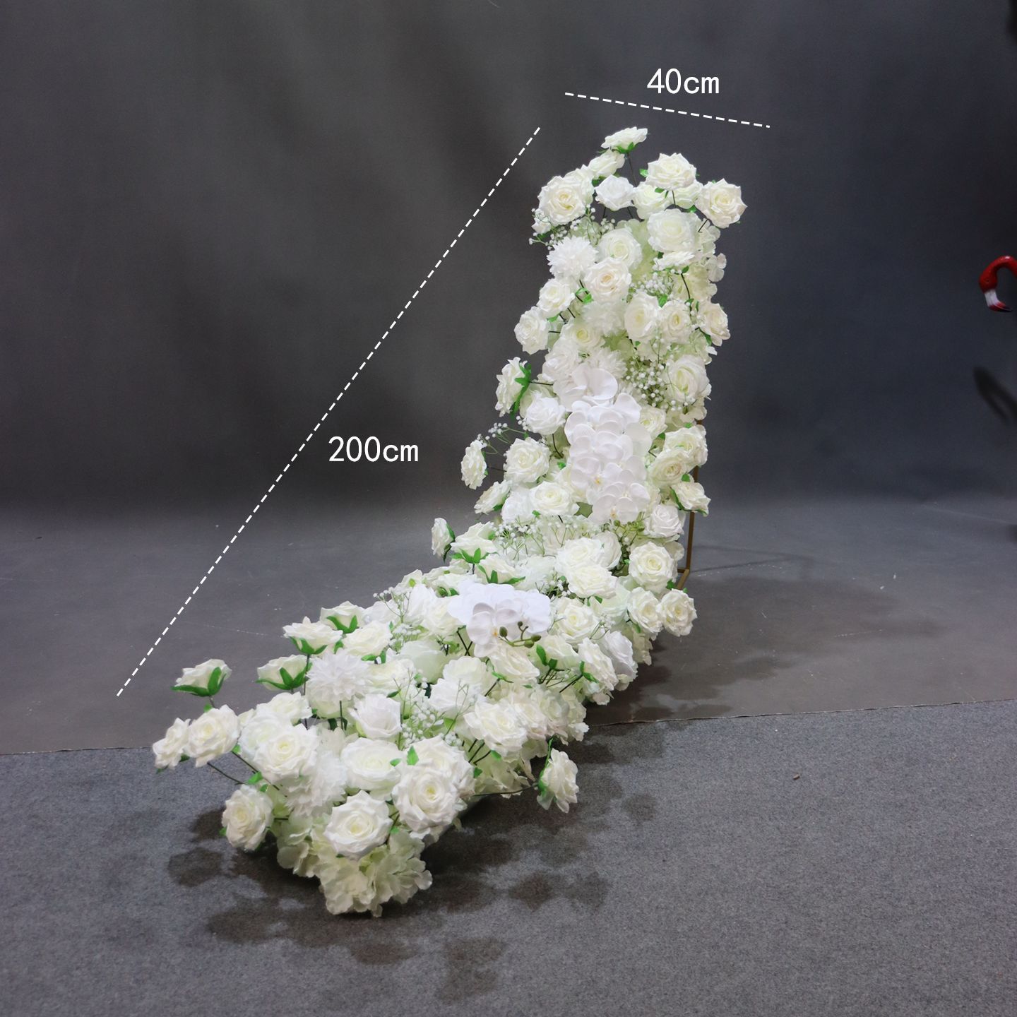 Fleur de queue d'étoile en cristal blanc