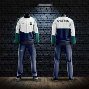 Maßgeschneiderter Langarm-Fußball-Trainingsanzug, Wettkampf-Auszeichnungsanzug, Herbst- und Winter-Dickes Sportbekleidungsset - Product Image 6