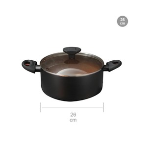 10-Piece Modern Non-Stick Aluminum <strong>Cookware</strong> Set with Lids &amp; Plastic Utensils Gas Compatible Black &amp; <strong>Copper</strong> - Product Image 2