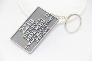 Llavero de Aleación de Zinc ZRM, Joyería Vintage de Moda, Sherlock <span class=keywords><strong>Holmes</strong></span> 221B, Detective Consultor, Ligero e Impermeable, Souvenir para Fans - Product Image 5