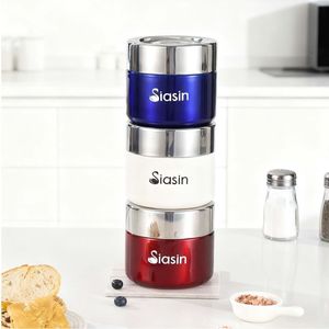 Siasin Stainless Steel Double Layer Vacuum Insulated Lunch Box 1-3L Thermal Food <b>Container</b> for Office Use - Product Image 3