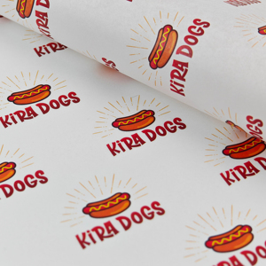 Papel Encerado Antigrasa Impreso Personalizado, Hojas para Envolver Sándwiches y Hamburguesas de Grado Alimenticio con Revestimiento de una Sola Cara - Product Image 2