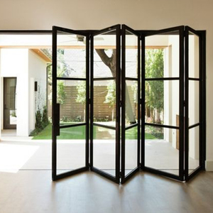 Portes pliantes étanches pour villa, système de portes pliantes en aluminium pour patio extérieur, cloison pliante en verre <span class=keywords><strong>accordéon</strong></span> - Product Image 1