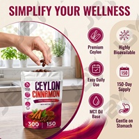 Capsules de Cannelle de Ceylan Sans Odeur, Complément Herbal, Emballage Personnalisé, Usine ODM, Approvisionnement en Gros, Capsules Nutritionnelles Quotidiennes