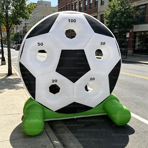 But de football gonflable géant 2m*2m avec logo personnalisé, jeu de tir publicitaire, modèle gonflable pour événements/<span class=keywords><strong>club</strong></span> - Product Image 1
