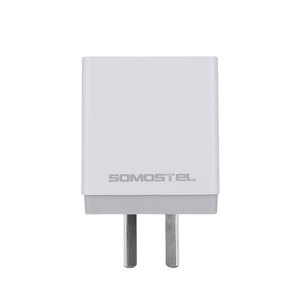 SOMOSTEL OEM ODM Argentia US EU adaptateur de chargeur mural charge rapide 2.4A Max 2 Ports USB avec câble de données - Product Image 2
