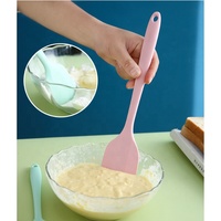 Spatule de cuisson en silicone monobloc personnalisée, qualité alimentaire, grattoir de cuisine résistant à la chaleur, OEM ODM