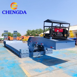 <span class=keywords><strong>Remorque</strong></span> surbaissée à 3 essieux pour le transport de machines de construction, capacité de 60 <span class=keywords><strong>tonnes</strong></span>, pour excavatrices - Product Image 5