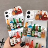 Coque transparente antichoc et étanche 3D avec paillettes pour iPhone 12, 13, 14, 15 Pro Max et iPhone 17 Air, 16 Plus