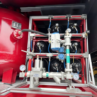 Camion-citerne de lutte contre l'incendie HOWO, nouveau modèle, diesel, 4000L, pour poudre sèche et produits chimiques, avec réservoir N2, transmission manuelle, 251-350HP, 4x2/6x4
