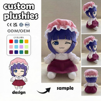 Peluche personnalisée, poupée en peluche douce et moelleuse, ours en peluche avec logo universitaire, décoration de chambre d'enfant, coussin Fruit du Diable, âne, poupée personnalisée