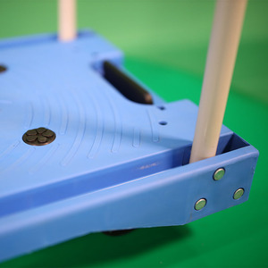 Camión de mano plegable multiusos PH1009B <span class=keywords><strong>60kg</strong></span> Capacidad Pb Revestimiento en polvo libre Marco de acero duradero Ruedas de PU de 4 pulgadas - Product Image 4