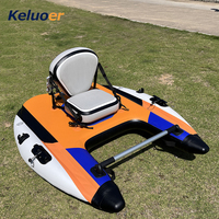 Nouveauté : Bateau de pêche gonflable monoplace en PVC, type Belly Boat