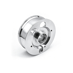 Support de fixation en aluminium usiné CNC sur mesure, connecteur à bride, anodisé noir, pièces mécaniques pour équipement industriel - Product Image 2