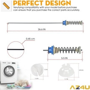 แกนยึดเครื่องซักผ้า Whirlpool รุ่น W10440786 W10368626 W10368627 W10440739 ผลิตจากเหล็ก ทนทาน อะไหล่เครื่องใช้ไฟฟ้าภายในบ้าน - Product Image 2