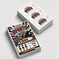 Nouveau style, thème football, logo personnalisé, impression numérique couleur CMYK, billets à révélation pour gagnants instantanés et gros gains